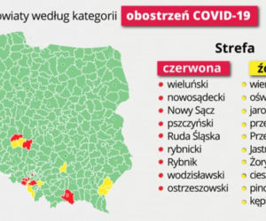 Koronawirus w Polsce: Czerwone strefy. Ostrzejsze obostrzenia w tych powiatach