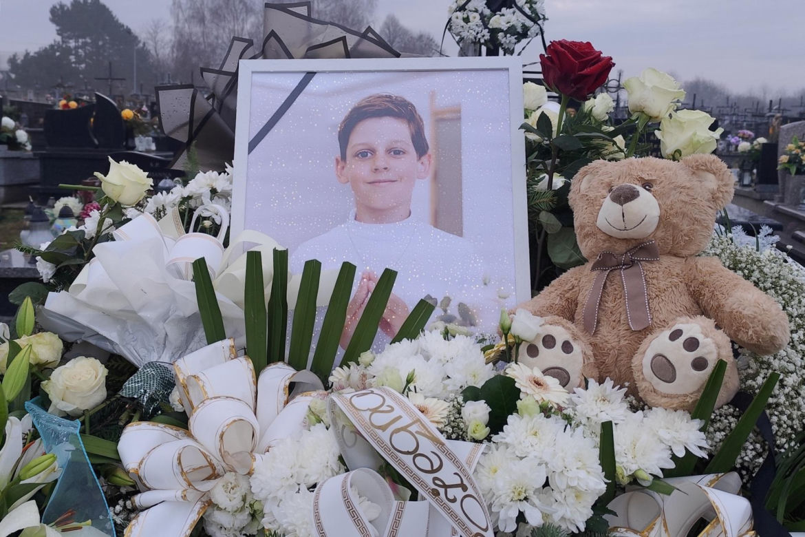 Tak wygląda grób Nikodema Mareckiego dwa dni po pogrzebie