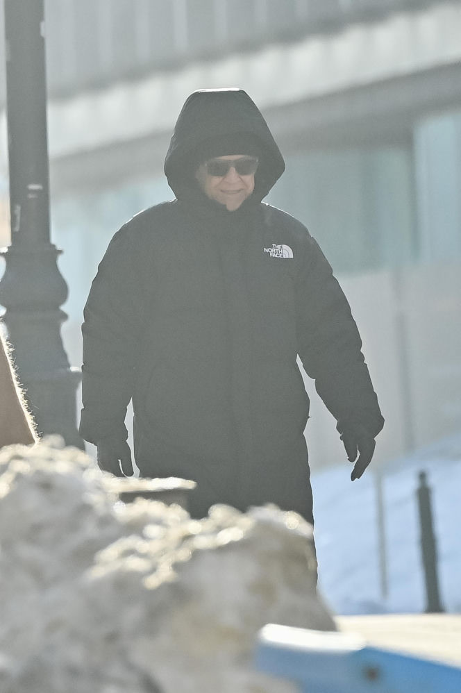 Marek Kondrat z żoną i córką w Warszawie