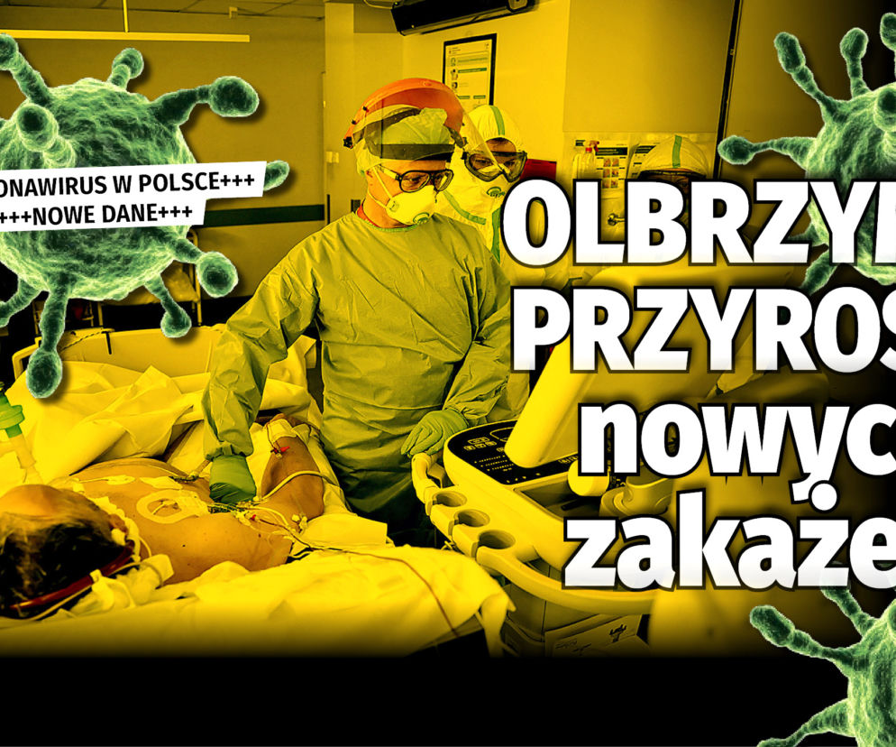 Olbrzymi przyrost nowych zakażeń koronawirusem w Polsce