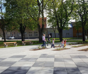 Park na Rynku Zaborowskim w Lesznie już otwarty