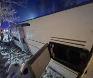 Na trasie Wyszków-Łochów na DK 62 doszło do wypadku autobusu