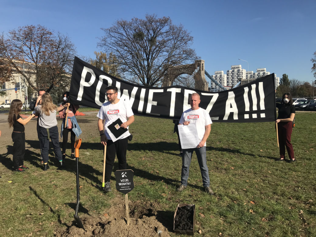 Symboliczny pogrzeb węgla brunatnego