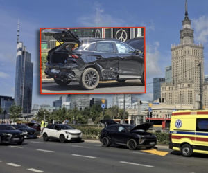 Kolizja auta TV Republika z pojazdem niemieckiej ambasady. W środku poseł PiS i znany dziennikarz