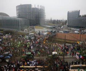 Rolnicy z całej Europy protestują w Strasburgu