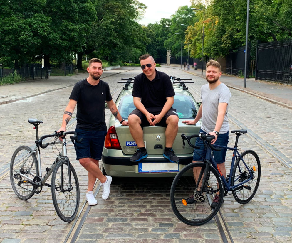 Uczestnicy wyprawy: Andrzej, Mariusz i Kasper