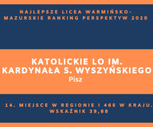Perspektywy 2020. Najlepsze licea w województwie warmińsko-mazurskim. Zobacz RANKING TOP 20!