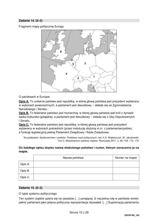 Matura 2022: WOS rozszerzony. Arkusze CKE, zadania, pytania. Poziom rozszerzony	