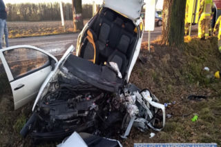 Wypadek z udziałem autobusu pod Wrocławiem. Są ranni, lądował śmigłowiec LPR