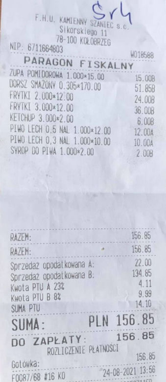 Jak zmieniały się ceny? Paragon z 2021