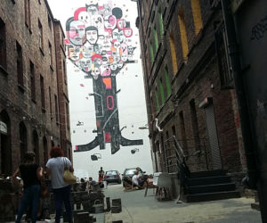 Mural na ścianie GK