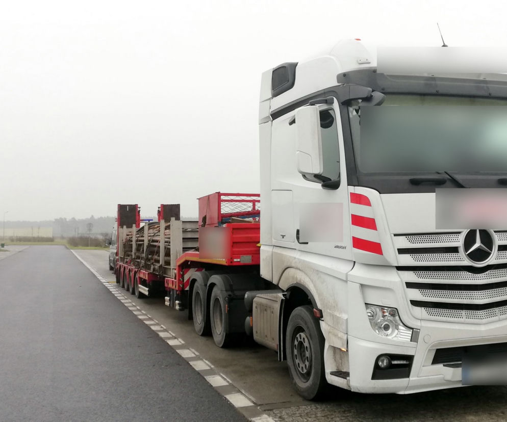 Za długi i za ciężki transport bez zezwolenia