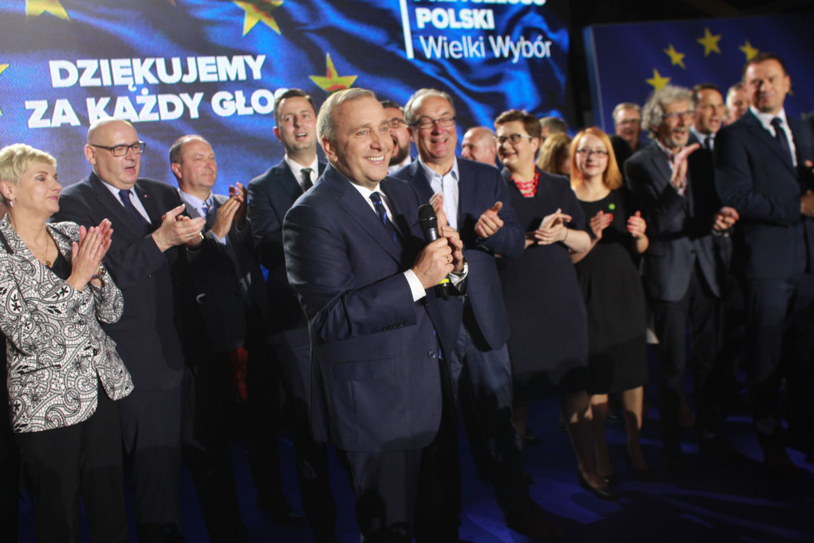 Wieczór wyborczy Koalicji Europejskiej