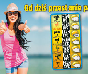 Od  dziś  przest anie  padać