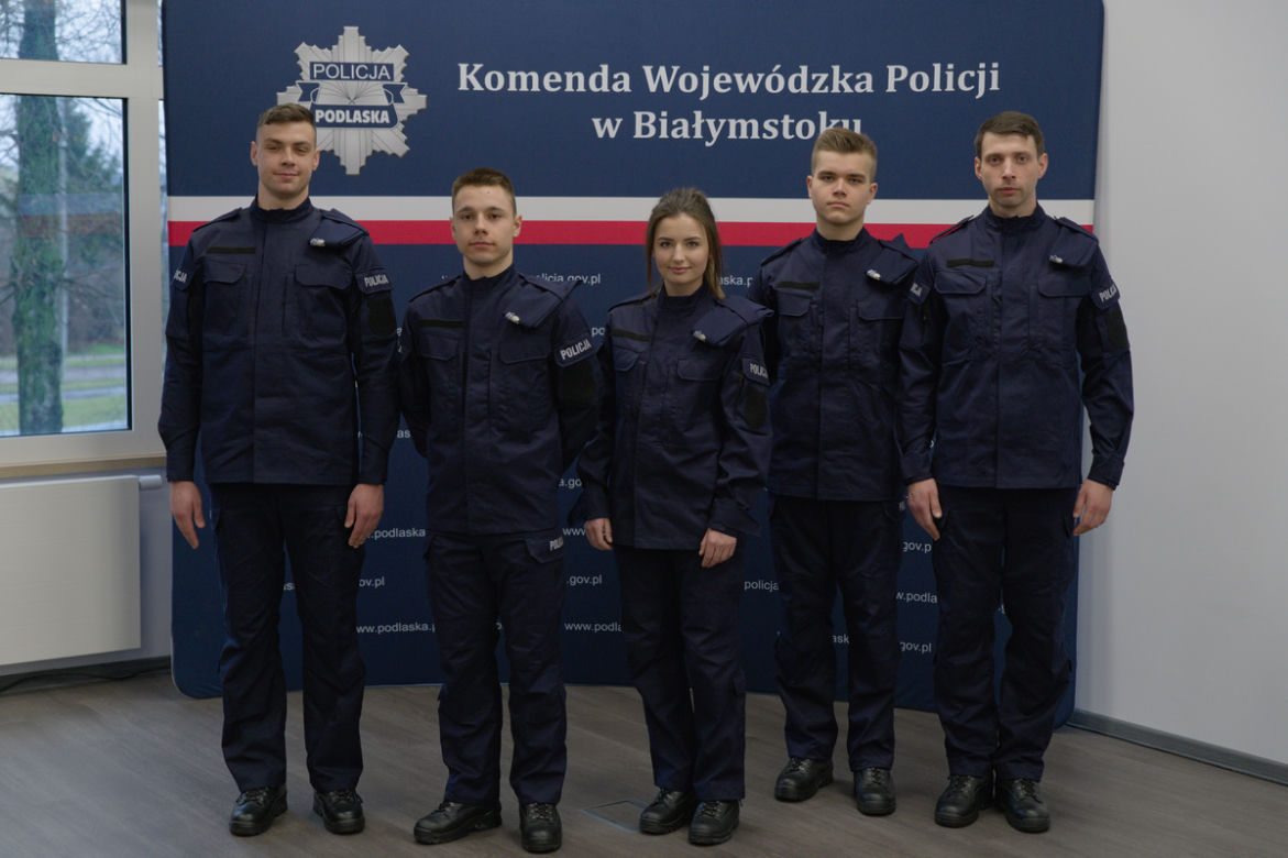 Nowi policjanci w KMP w Białymstoku. Uroczyste ślubowanie