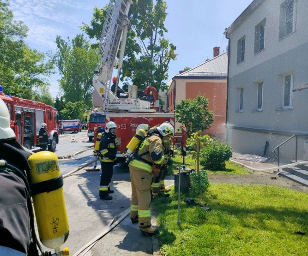Pożar kamienicy w Radymnie