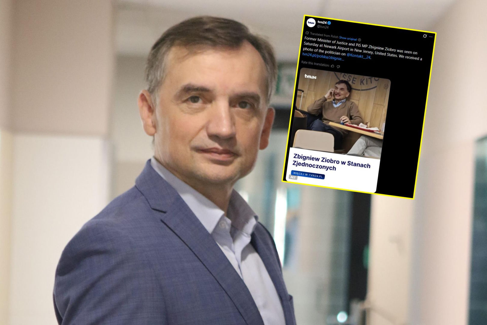 Ziobro uciekł aż do USA? Polityczna burza po doniesieniach z lotniska