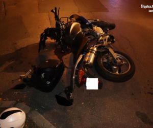 Jastrzębie-Zdrój: Motocyklista wjechał w samochód osobowy