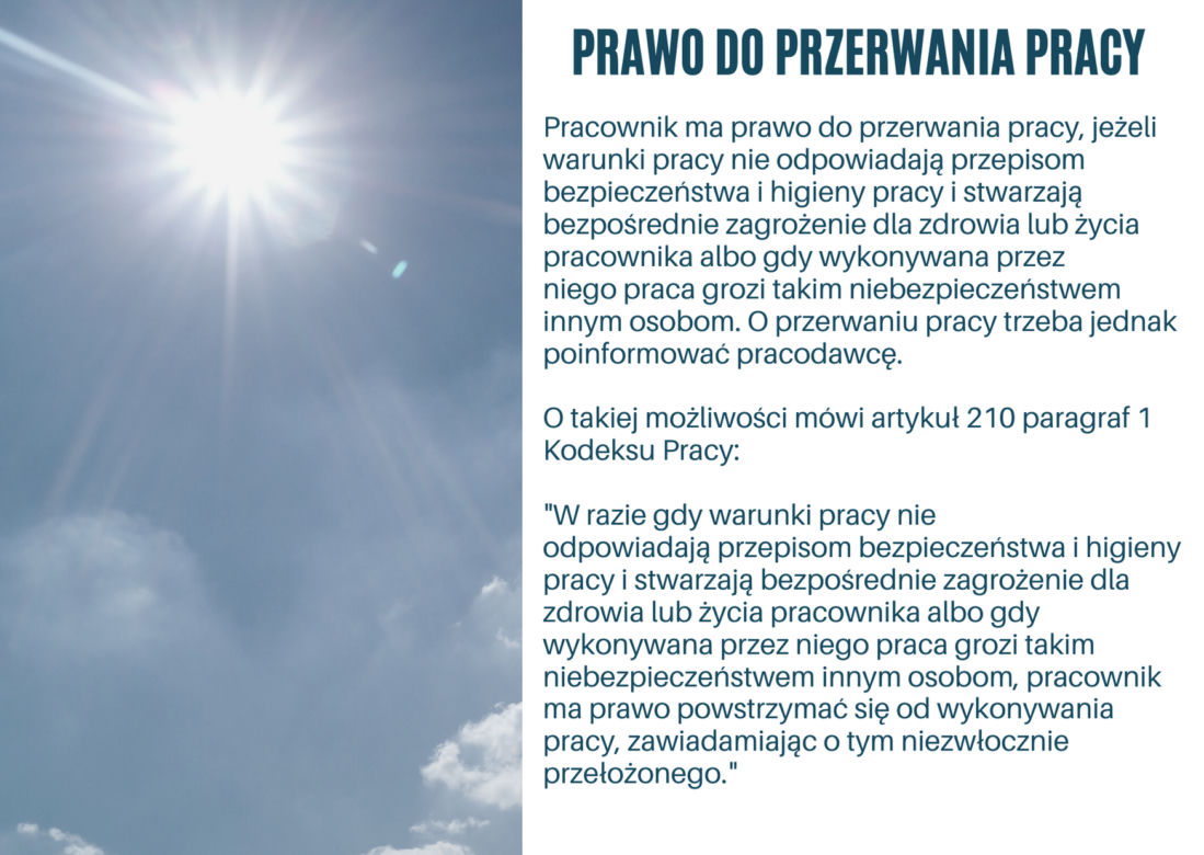 Praca w upale. Co musi zapewnić pracodawca? Jakie przywileje ma pracownik?