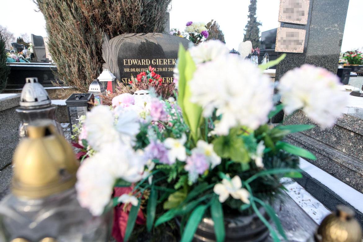 Grób Gierka a 113. rocznicę jego urodzin