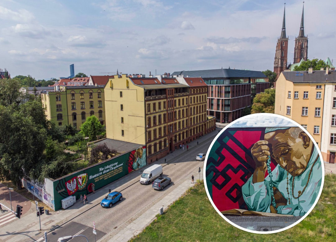 Kibice Śląska namalowali mural bez wymaganych zgód 
