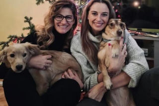 Anna Kaczmar z żoną - Anną Turowską