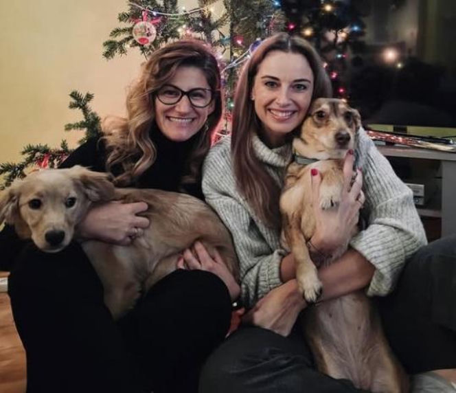 Anna Kaczmar z żoną - Anną Turowską