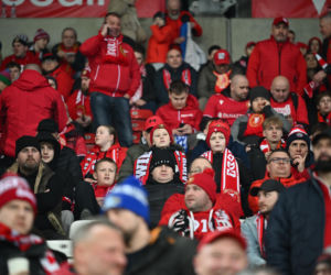 Widzew Łódź - Lech Poznań: Zdjęcia kibiców i zawodników z meczu 24. kolejki PKO BP Ekstraklasy