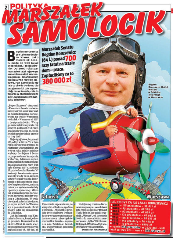 Super Express tropił arogancję władzy