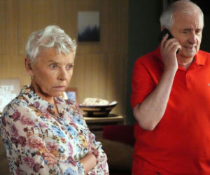 Barwy szczęścia odc. 3275. Jaworski (Jacek Kałucki), Krystyna Złota (Hanna Bieluszko)