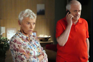 Barwy szczęścia odc. 3275. Jaworski (Jacek Kałucki), Krystyna Złota (Hanna Bieluszko)