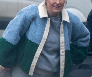 Olga Frycz wychodzi z dzieckiem ze szpitala