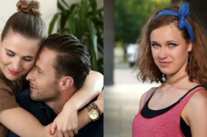 Barwy szczęścia. Magda (Honorata Witańska), Sebastian (Kacper Krupski), Angela (Helena Englert)