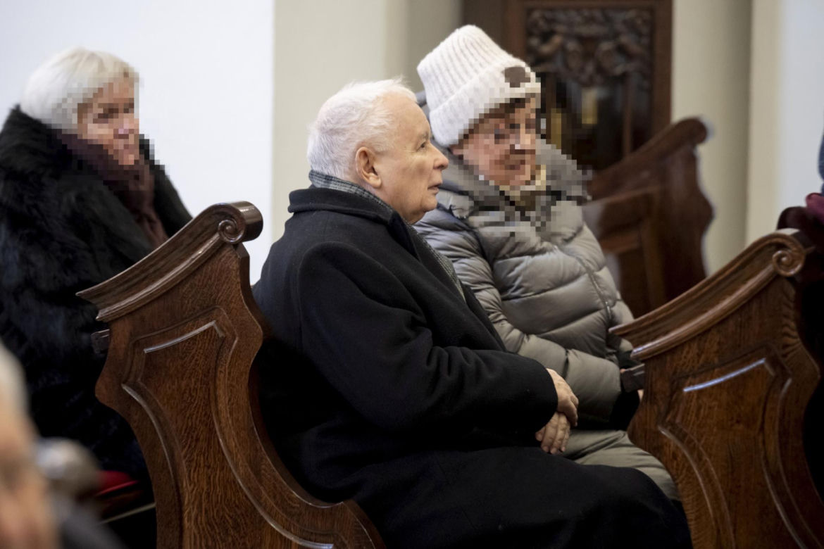 Jarosław Kaczyński na pogrzebie pierwszego naczelnego "Gazety Polskiej"