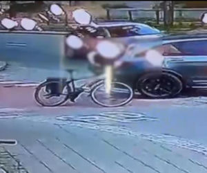 Dwa razy celowo potrącił rowerzystę, bo ten zwrócił mu uwagę. Nagranie mrozi krew w żyłach