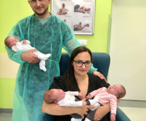 Pierwsze jednojajowe trojaczki w szpitalu Zdroje