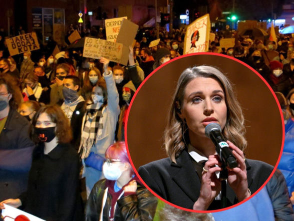 Skrzykują się na manifestację "Czerwona kartka za aborcję". Aktorka Julia Kamińska z…