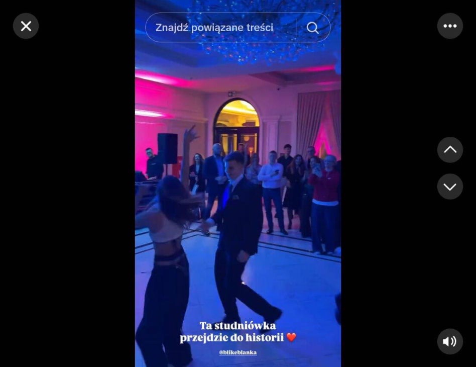 Moda czy WTOPA ROKU? Blanka na studniówce wywołała OGROMNE KONTROWERSJE