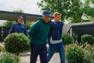 Na Wspólnej odc. 4315: Sławek Dziedzic (Mariusz Słupiński), Tadeusiak (Dariusz Wnuk), Greg Kalski (Michał Sitarski)