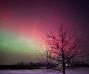 Zorza polarna w Siedlcach