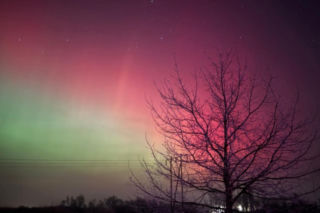 Zorza polarna w Siedlcach