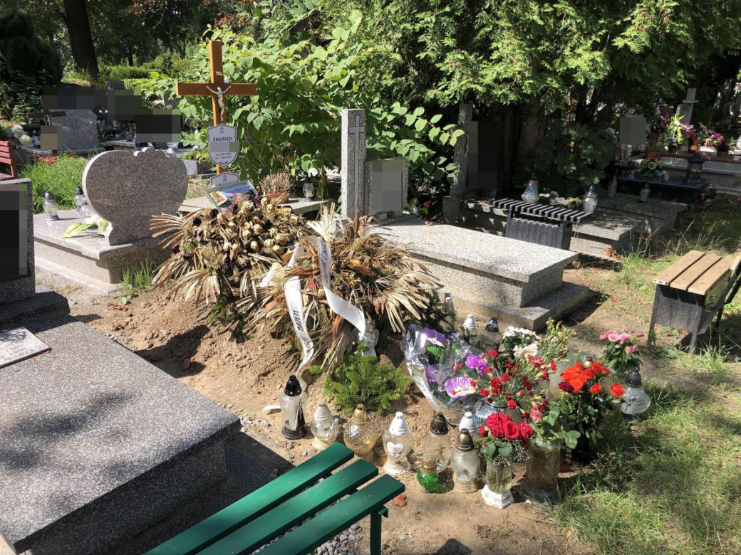 Tak wygląda grób Anastazji na Osobowicach. 27-latka została zamordowana w Grecji