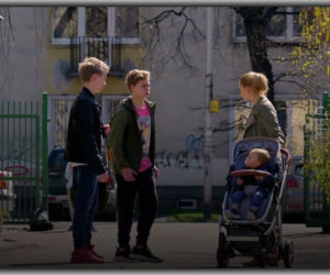 Przyjaciółki, odcinek 161: Kuba (Filip Chiniewicz), Rafał (Sebastian Radzimski),  Julka (NIcole Bogdanowicz), Oliwier (Jakub Szaławiński)