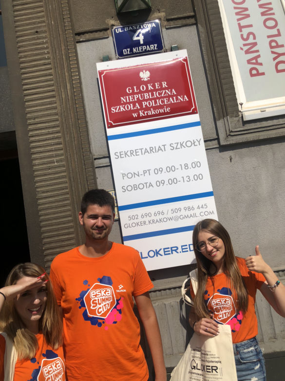 ESKA Summer City na dniu otwartym w szkole Gloker