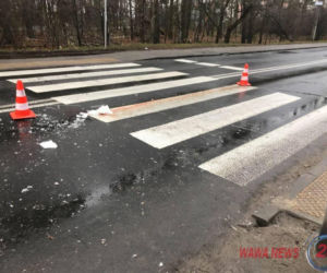 Wypadek na ul.Klasyków w Warszawie