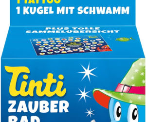 Tinti Magiczna kąpiel niebieska - musująca kula do kąpieli z niespodzianką, 