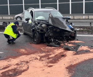 Wypadek na A4 w stronę Tarnowa. Lądował LPR, ogromne korki
