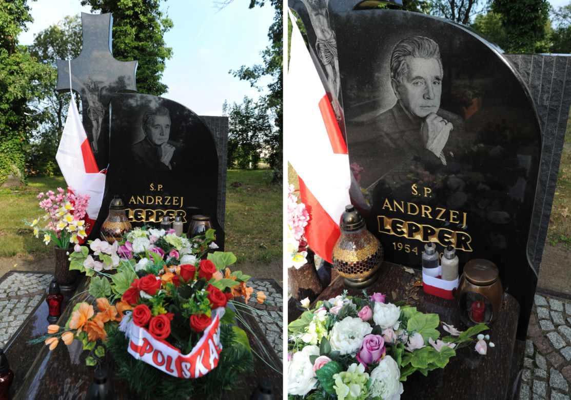 Grób Andrzeja Leppera