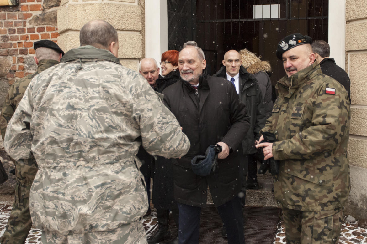 OFICJALNA UROCZYSTOŚĆ POWITANIA WOJSK AMERYKAŃSKICH W ŻAGANIU 