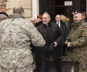 OFICJALNA UROCZYSTOŚĆ POWITANIA WOJSK AMERYKAŃSKICH W ŻAGANIU 